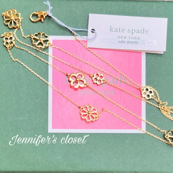 NWT ♠️Kate Spade Long Scatter Station Necklace